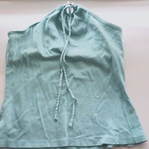 Tube top with criss cross straps